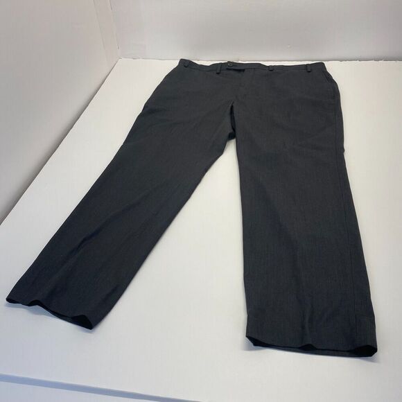 Lauren Ralph Lauren Pants Mens Size 40x30 Gray Dress pant Flat Front Mid Rise - Picture 2 of 11